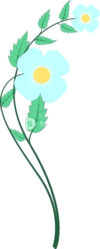 403x1000 Clip Art Flowers Vector
