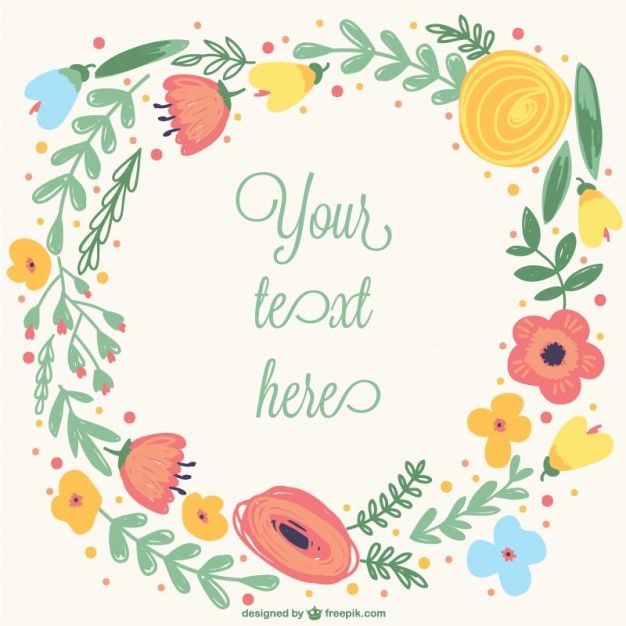 626x626 Flower Crown Vector Frame Fonts And Frames Wreath Drawing