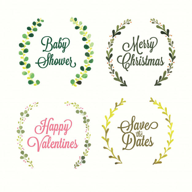 626x626 Greeting Flower Crown Vector Premium Download