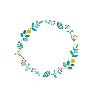 380x400 Crown Of Flowers Clipart