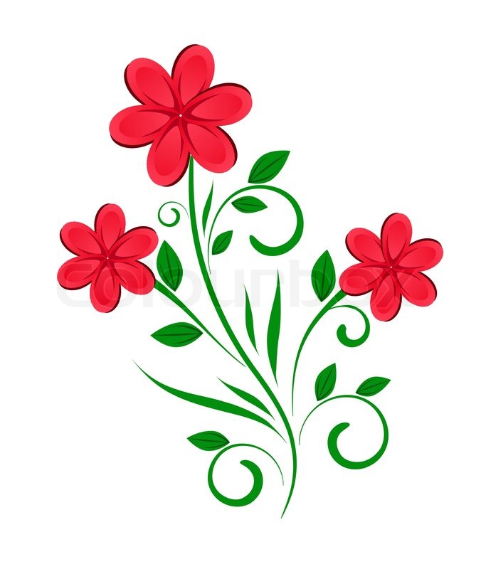 676x800 Vector Floral Design