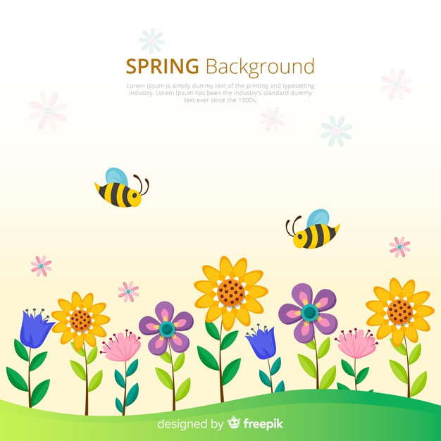 626x626 Flower Field Spring Background Vector Free Download