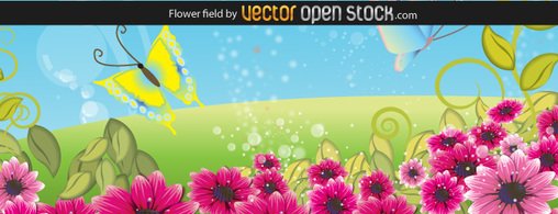 508x195 Free Flower Fields Clipart And Vector Graphics