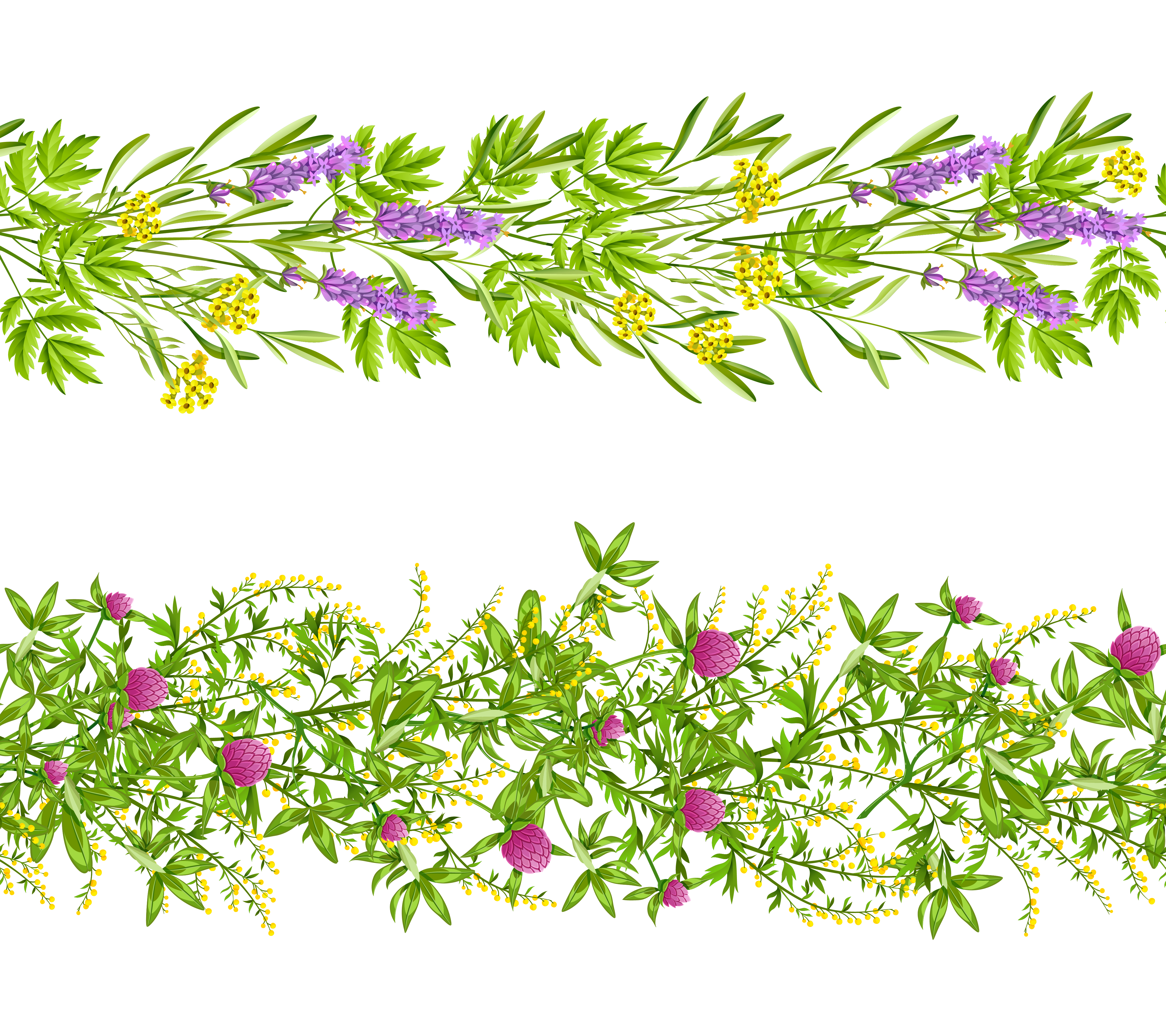 4500x4000 Flower Field Free Vector Art