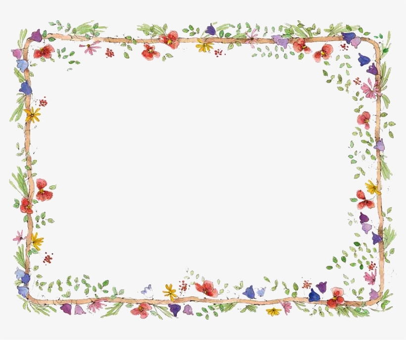 820x686 Flowers Border