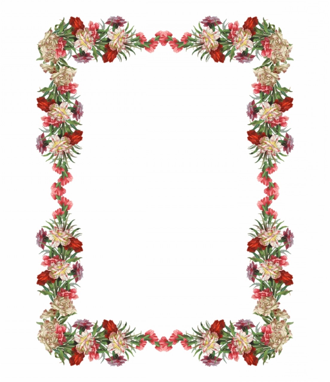 1104x1280 Toxmxfree Digital Vintage Flower Frame And Border Png Soidergi