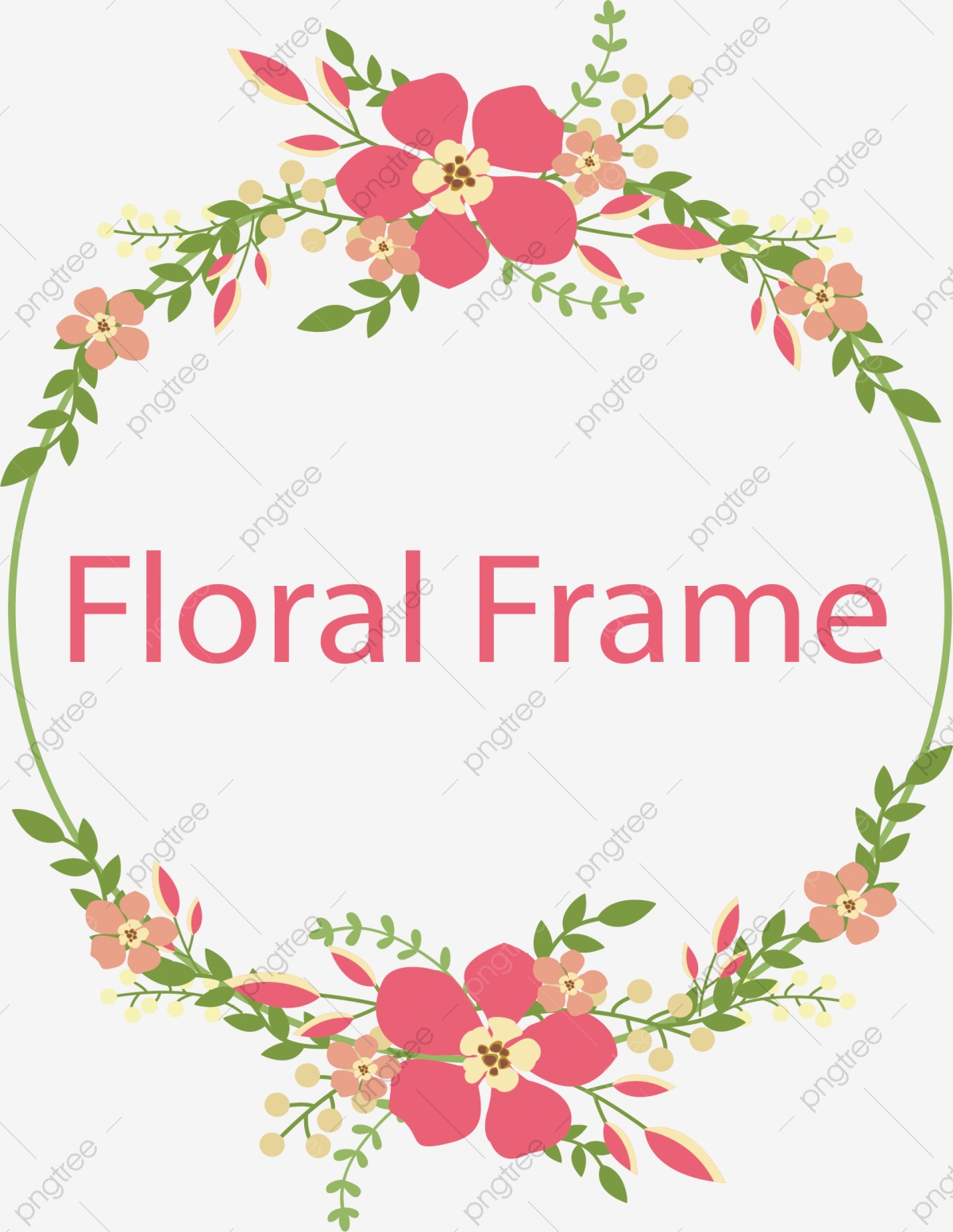 1200x1552 Flower Frame Vector, Wreath, Hand Painted, Flowers Png And Vector