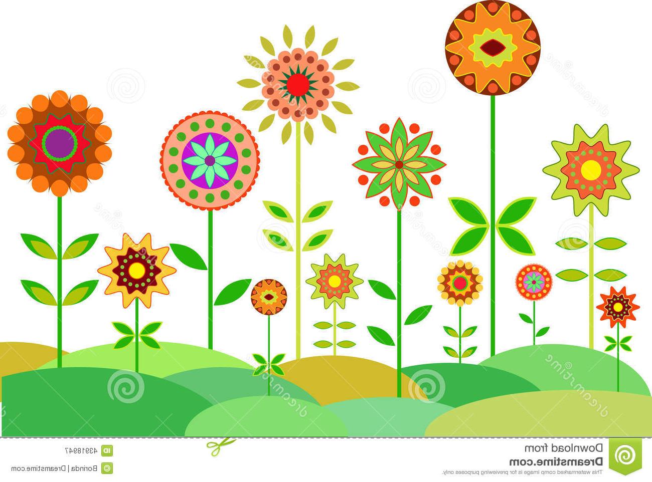 1300x962 Hd Flower Garden Clip Art Black And White Vector Library Free