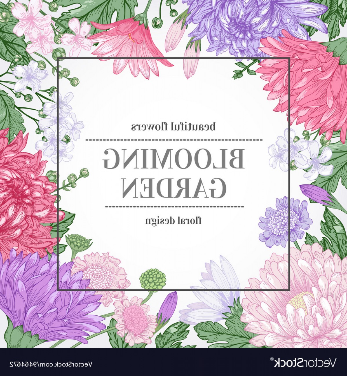 1198x1296 Floral Vintage Summer Background Garden Vector Savoyuptown