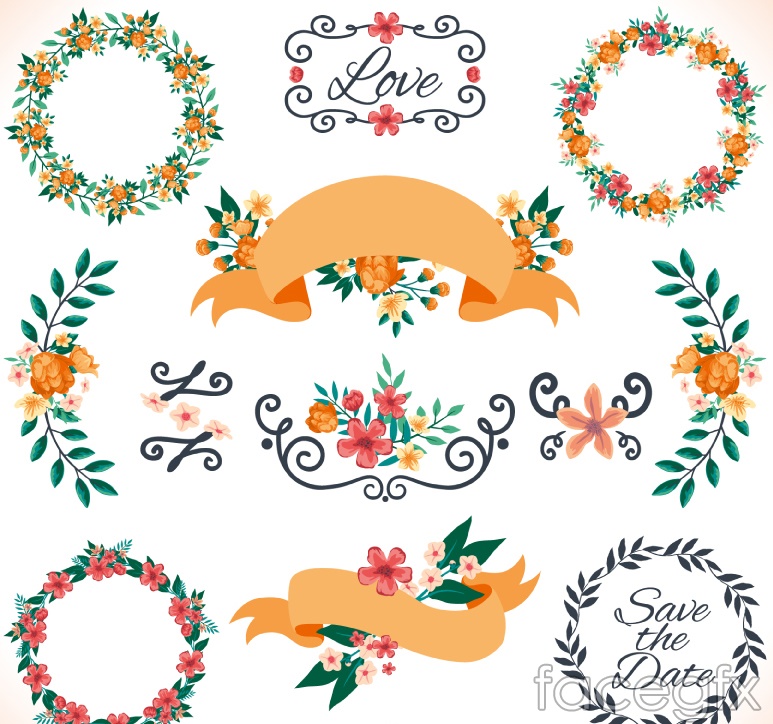 Flower Garlands And Vector Over Millions Vectors, Stock 773x724 Flower Garlands And Vector Over Millions Vectors, Stock