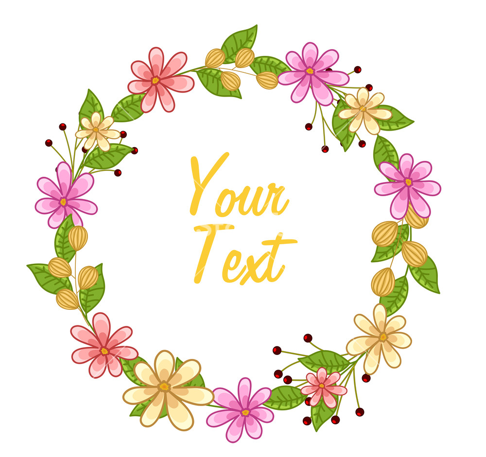 Download Flower Garland Vector at Vectorified.com | Collection of ...