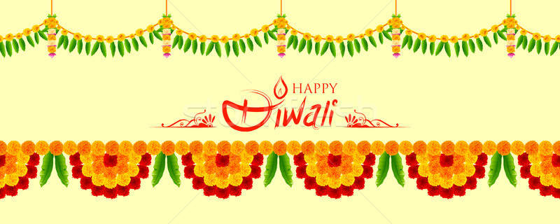 Flower Garland Decoration Toran For Happy Diwali Holiday 800x320 Flower Garland Decoration Toran For Happy Diwali Holiday