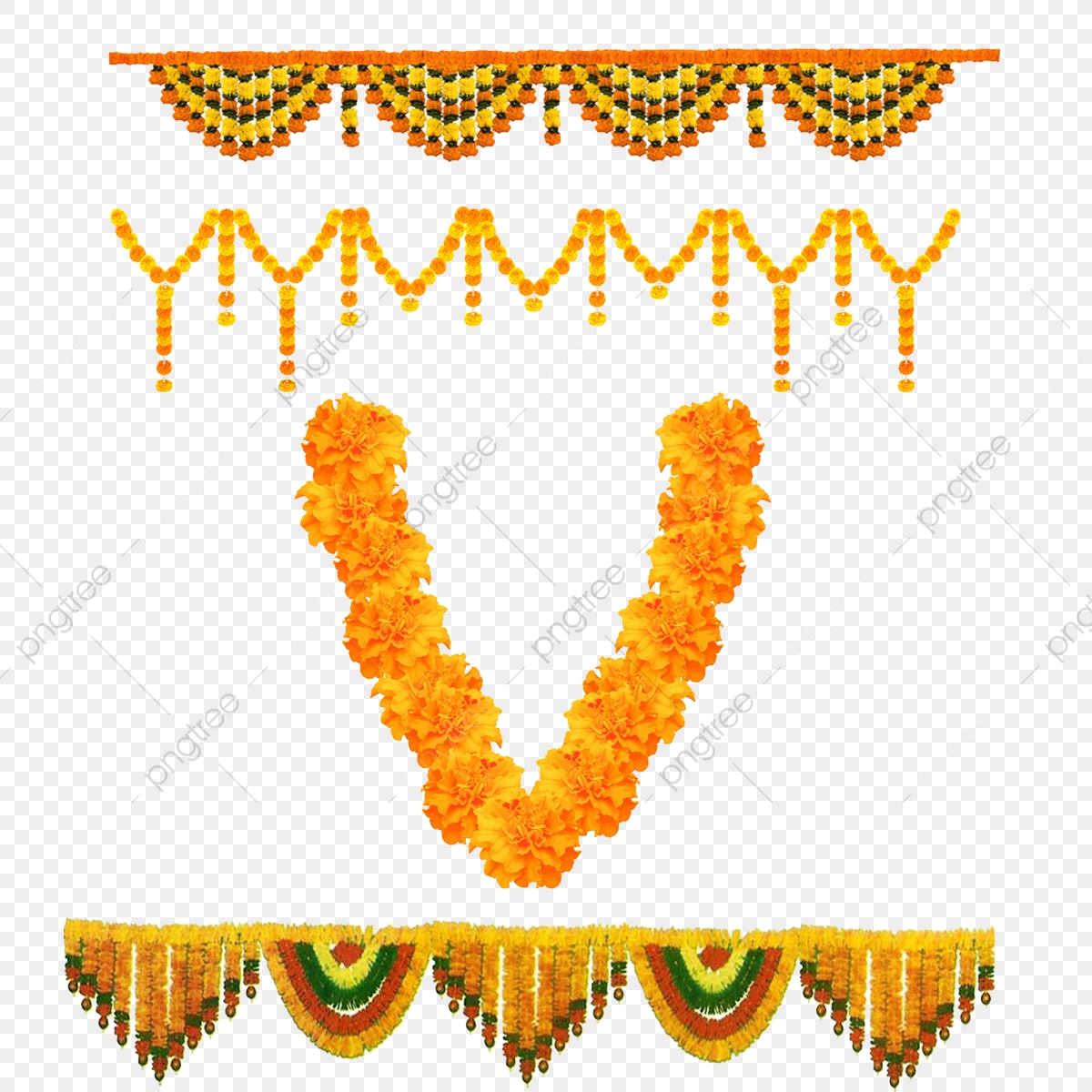 Merigold Garland, Transparent Merigold Garland, Merigold Flower 1200x1200 Merigold Garland, Transparent Merigold Garland, Merigold Flower