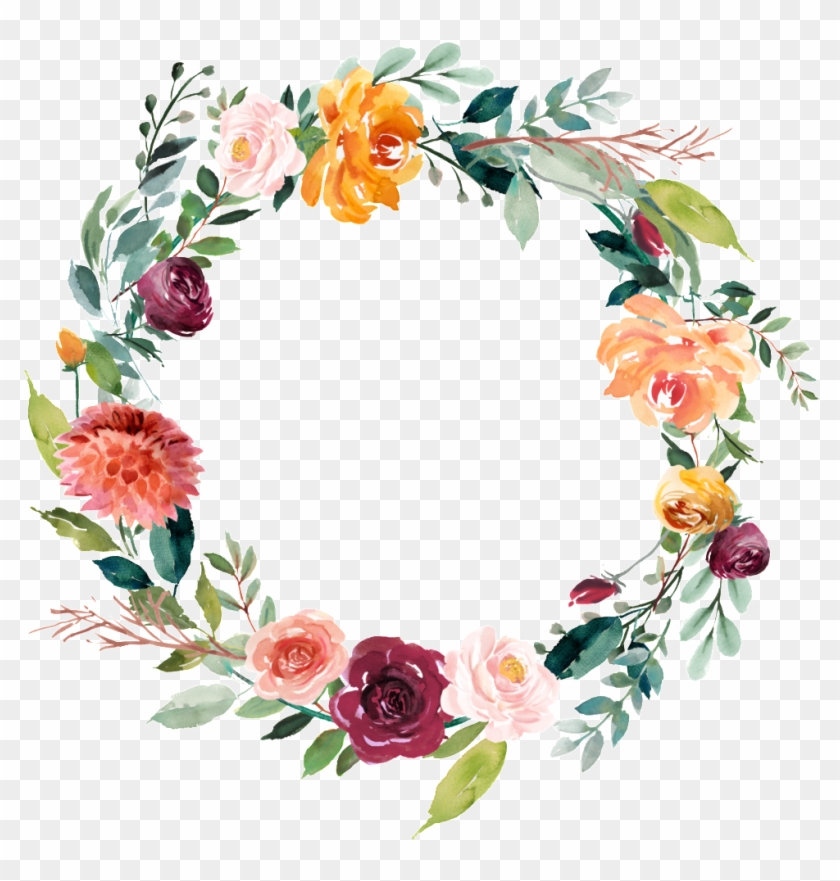 This Graphics Is Garland Vector About Watercolor, Flowers 840x881 This Graphics Is Garland Vector About Watercolor, Flowers