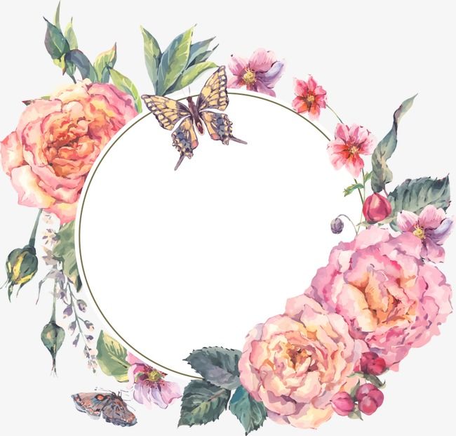 Vector Painted Garlands, Flowers, Flower, Plant Png And Vector 650x621 Vector Painted Garlands, Flowers, Flower, Plant Png And Vector