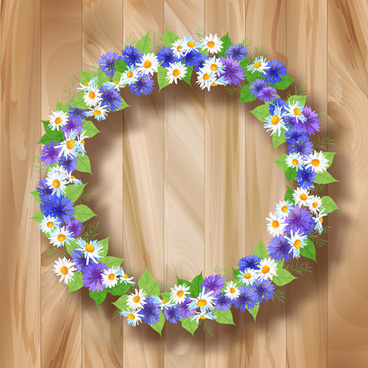 Vector Flower Garland Free Vector Download 368x368 Vector Flower Garland Free Vector Download