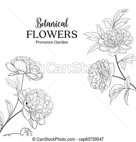 Botanical Flowers Garland The Sign Flower Garden With Peonies 450x470 Botanical Flowers Garland The Sign Flower Garden With Peonies