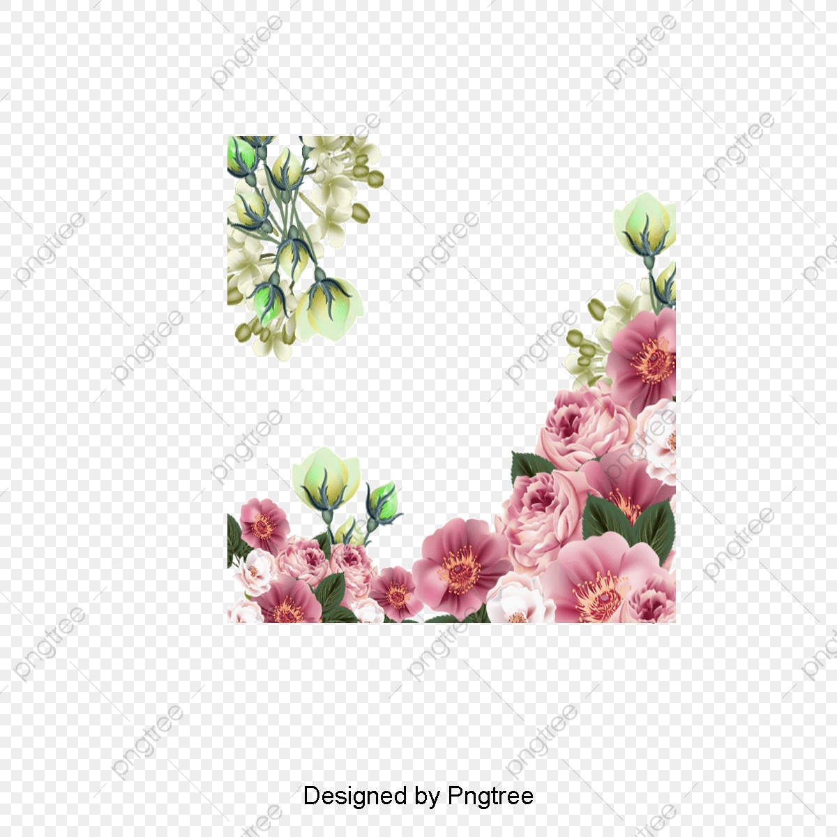 1200x1200 Beautiful Flowers Vector Illustration, Illustration, Flowers