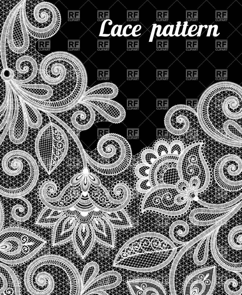 984x1200 Flower Lace Clipart
