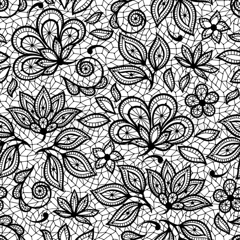 800x800 Old Lace Seamless Pattern, Ornamental Stock Vector Colourbox