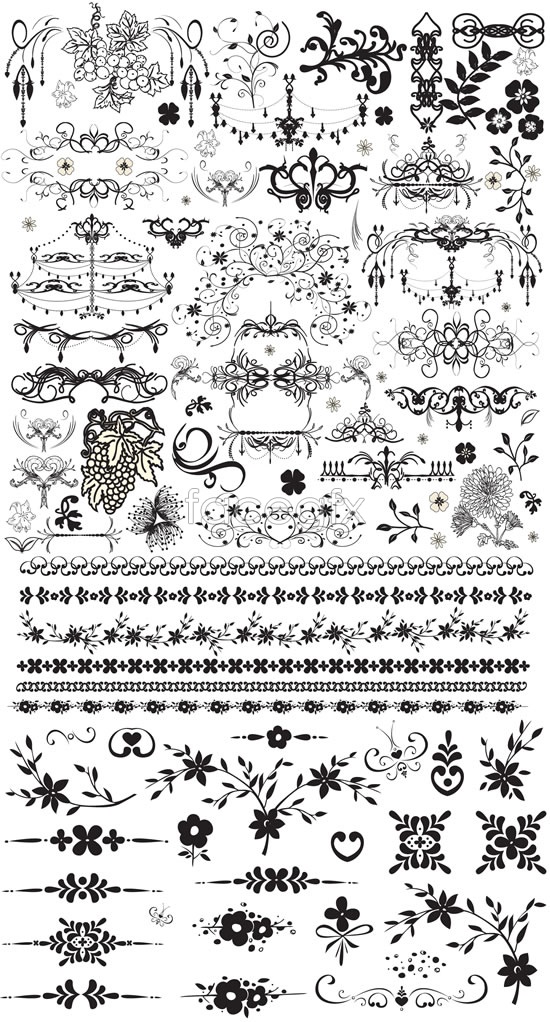 550x1022 Plants Flower Lace Vector Over Millions Vectors, Stock Photos