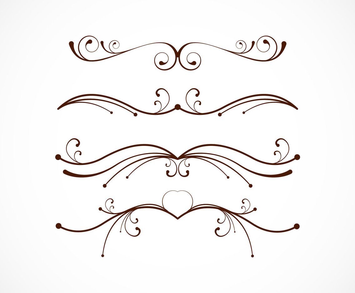 1136x936 Fancy Floral Line Vectors Vector Art Graphics