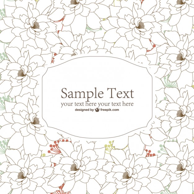 626x625 Flower Line Art Vector Vector Free Vector Download