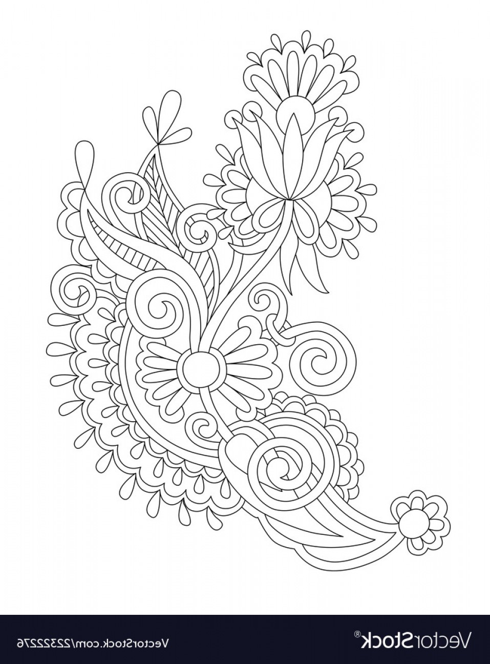 Flower Line Vector at Vectorified.com | Collection of Flower Line ...