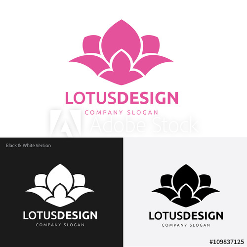 500x500 Lotus Logo,lotus Flower Logo,beauty Logo,fashion Logo,vector Logo