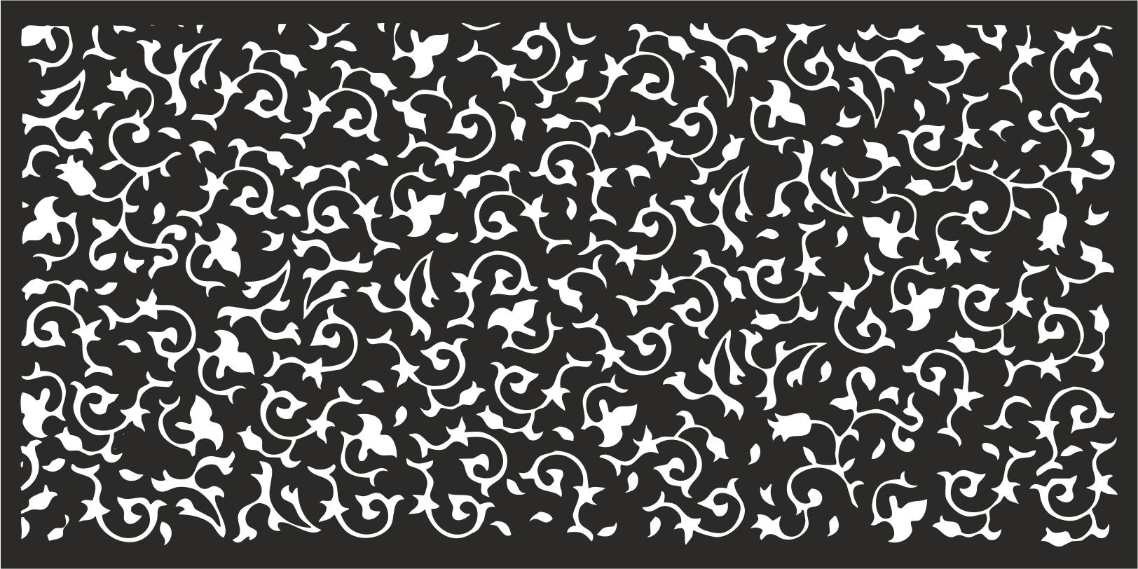 1624x812 Laser Cut Flower Pattern Decorative Panel Free Vector Cdr Download