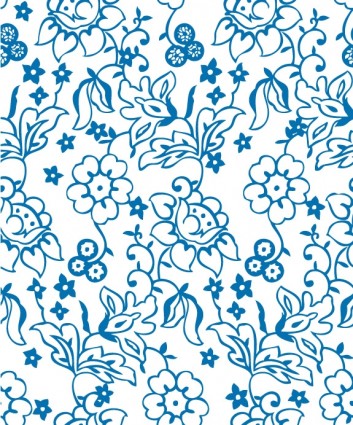 353x425 Lovely Flower Pattern Background Vector Lines Free Vectors Ui