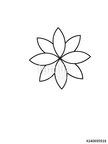 377x500 Flower Shape Geometric Pattern Stock Image And Royalty Free