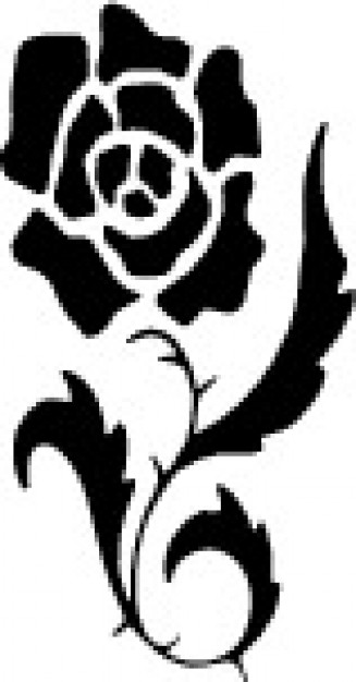 327x626 Rose Flower Shape Vector Free Download