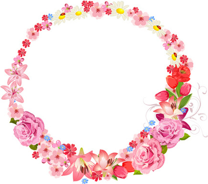 416x368 Vector Round Flower Shape Free Vector Download