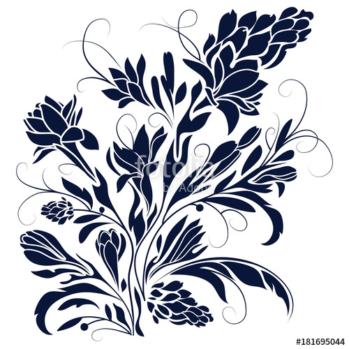 Flowers Silhouette Drawing Stock Image And Royalty Free Vector 500x500 Flowers Silhouette Drawing Stock Image And Royalty Free Vector