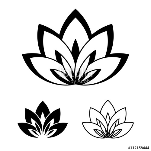 Lotus Flower Silhouette Vector 500x500 Lotus Flower Silhouette Vector