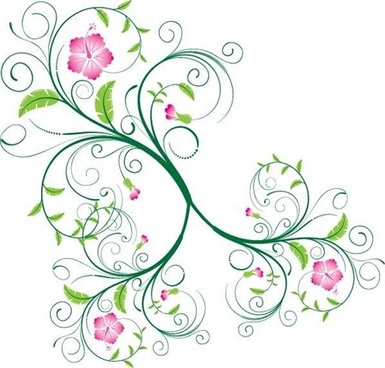 385x368 Swirl Floral Vector Free Vector Download
