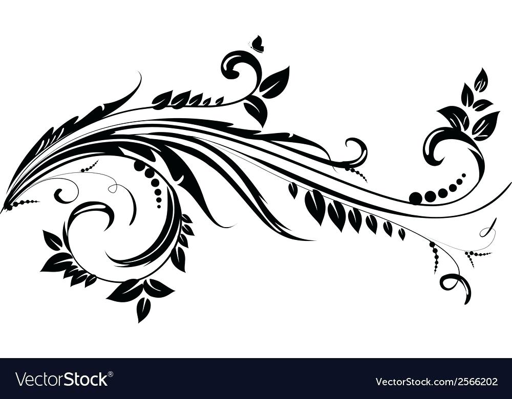 Flower Swirl Vector At Collection Of Flower Swirl