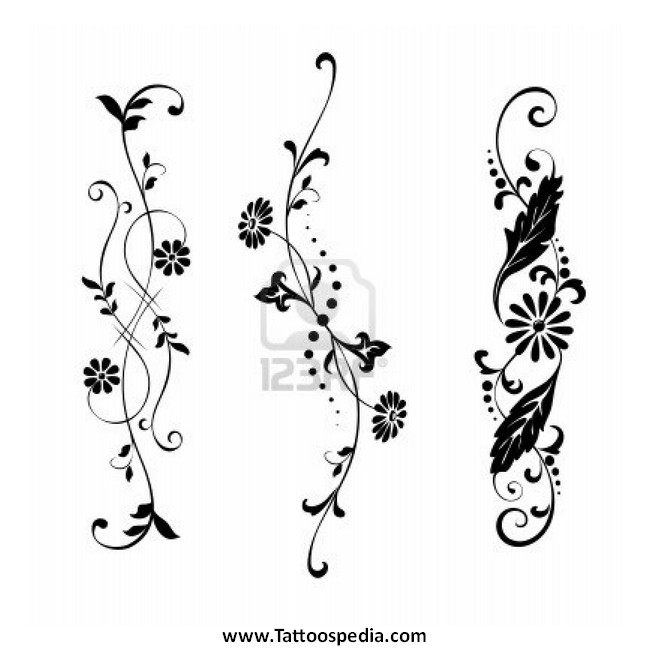 650x650 Flower Tattoos Vector