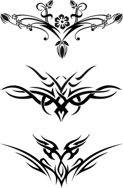 240x368 Flower Tattoo Free Vector Download