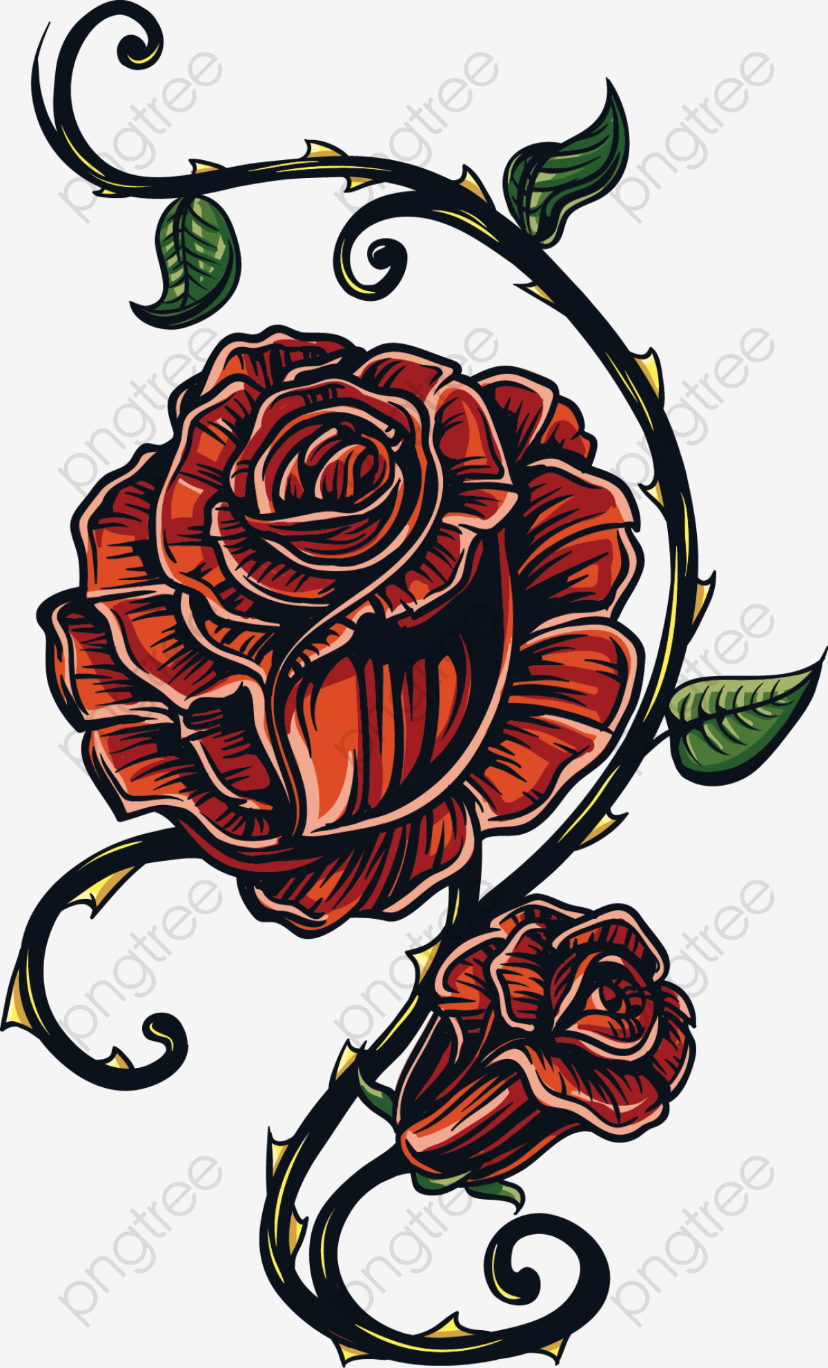 1200x1983 Flowers Flowers Tattoo Vector, Flowers, Flowers, Gothic Pattern