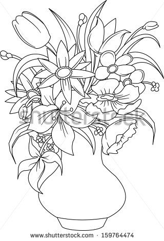 320x470 Flower Vase Vector Free Vector For Free Download