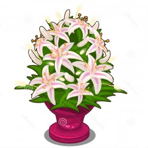 300x300 Single Flower In Vase Vector Createmepink