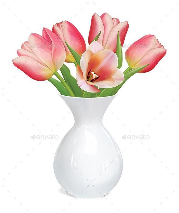 590x700 Tulips Flowers In White Vase