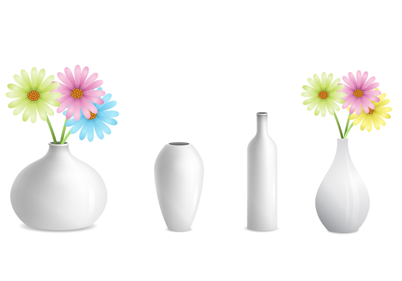 1400x980 Flower Vase Free Vector Art