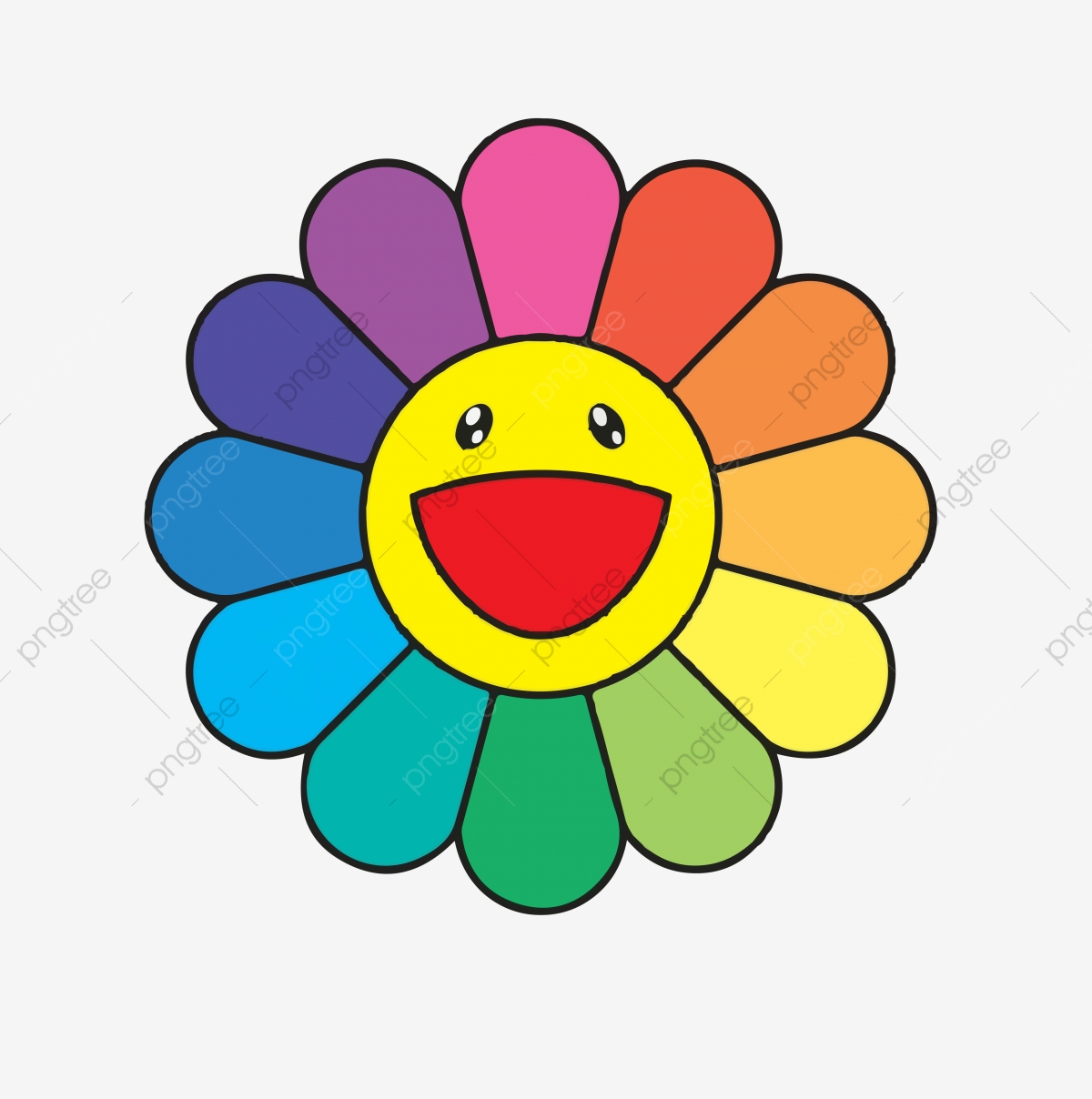 Murakami Flower Vector, Shape, Flower, Trend Png And Vector 1200x1208 Murakami Flower Vector, Shape, Flower, Trend Png And Vector