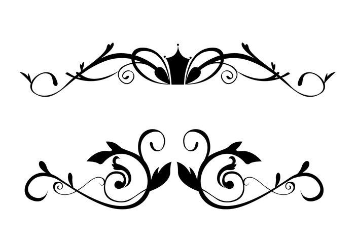 700x490 Free Floral Ornamental Border Brushes