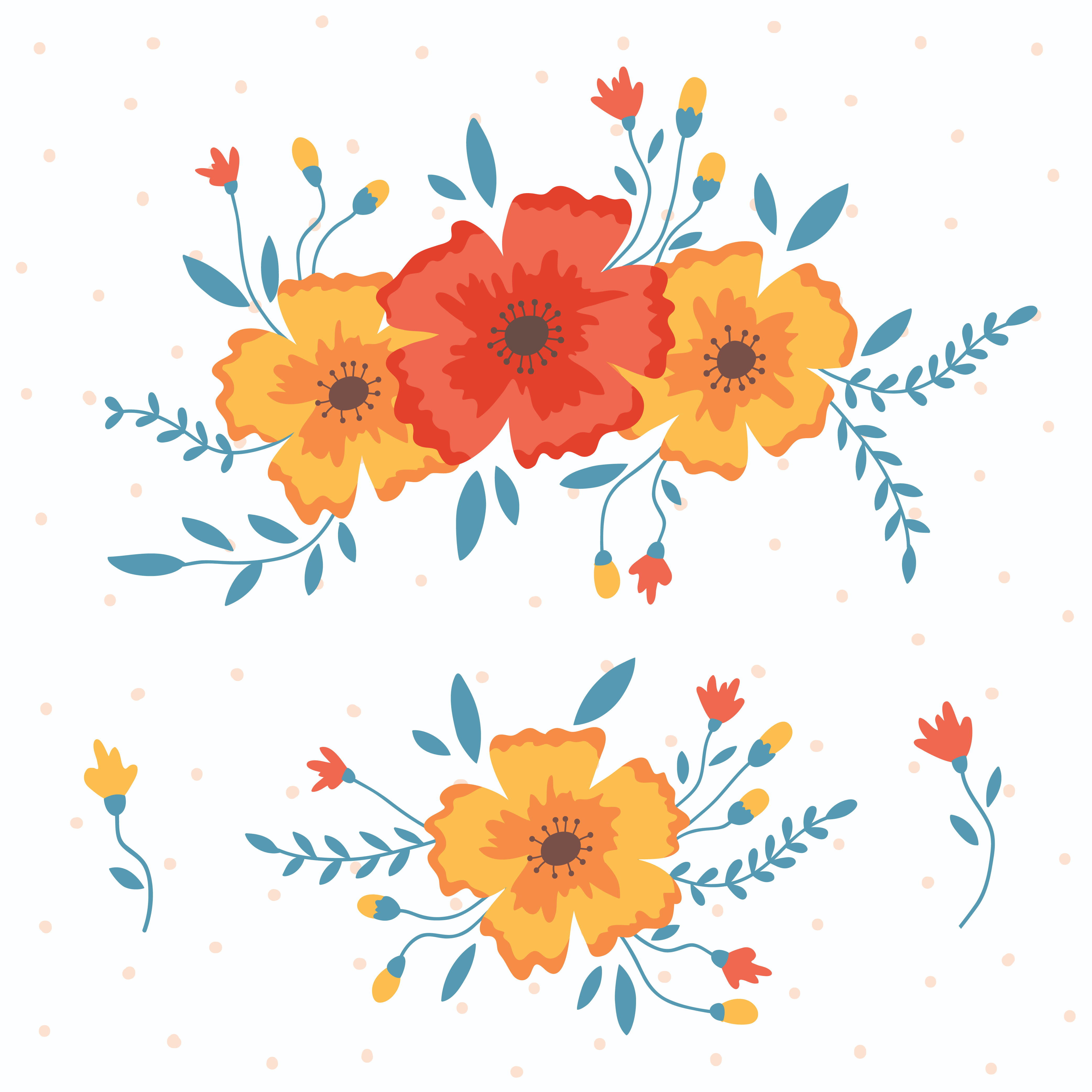 4167x4167 Vector Floral Elements