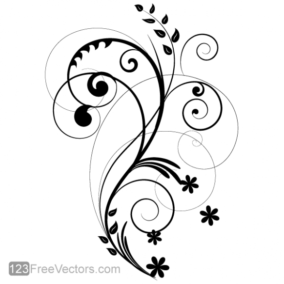 Flower Vector Brush at Vectorified.com | Collection of Flower Vector ...