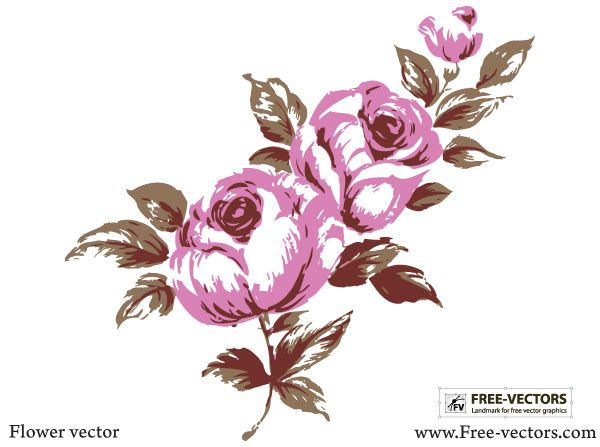 600x447 Flower Vector Free Floral Vector Graphics Free Vector Graphics